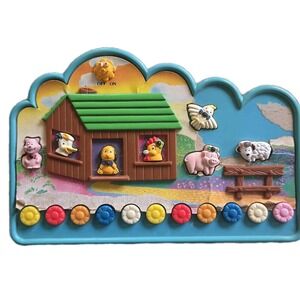 VINTAGE Radio Shack Tandy Farm Animal Light Sound Toddler Toy 1970s WORKS RETRO